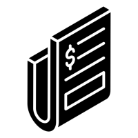 pictogramme d'une facture